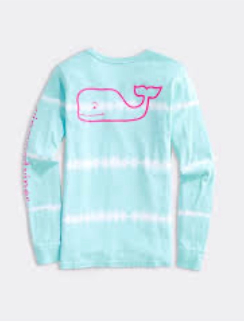 Vineyard Vines Mint Green Long Sleeve Whale Tee